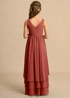 Azazie Kitten Junior Formal Flower Girl Klänningar Klä A-Line i Chiffong image2