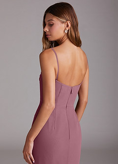 Azazie Saige Bridesmaid Dresses Vintage Mauve A-Line Off the Shoulder Chiffon Convertible Dress image9