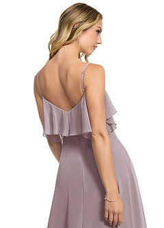Azazie Jean Bridesmaid Dresses Dusk A-Line Chiffon Convertible Dress image5