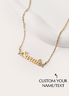 front Personalisierte Schmuck Halskette Benutzerdefinierte Name Andenken
