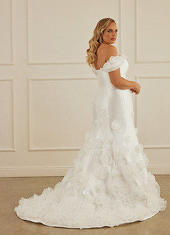 Christian Siriano Bridal for Azazie 2012 Wedding Dresses Organza Rossette Mikado Mermaid Gown image13