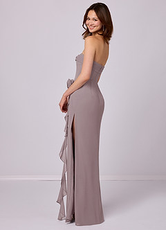Barbie ♥ Azazie Bridesmaid Dresses Dusk Sheath Strapless Chiffon Convertible Dress image4