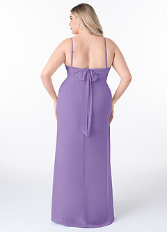 Azazie Mai Bridesmaid Dresses Tahiti Sheath Pleated Chiffon Dress image8