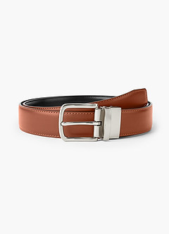 front Wendbarer zweifarbiger Ledergürtel für Herren