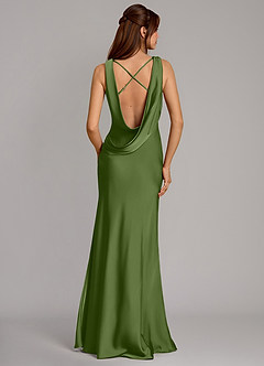 Azazie Cheryl Bridesmaid Dresses Juniper Mermaid Stretch Satin Dress image5