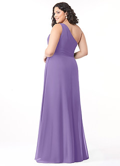 Azazie Dallas Bridesmaid Dresses A-Line One Shoulder Chiffon Floor-Length Dress image8