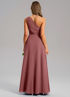 Azazie Phaedra Jurken voor bruidsmeisjes Jurk van Chiffon met A-Lijn One-Shoulder Amethist image2