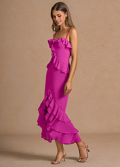 Robe Longue Rose Vif Anouk image4