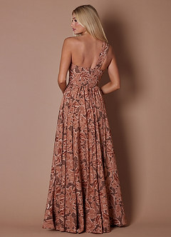 Vestido Pétalo De Bronce Largo Hayden image2