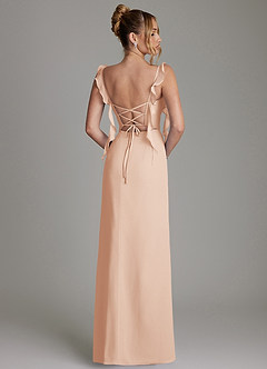 Azazie Jessamine Bridesmaid Dresses English Rose Mermaid Corset Chiffon Dress image8