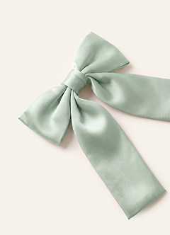 front Girls Matte Satin Bow Hair Clip