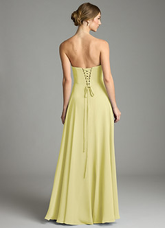 Azazie Ayla Abiti da Damigella Abito A-Line in Chiffon Scollo a Cuore Sorbetto Al Limone image2