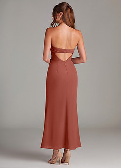 Azazie Leonis Bridesmaid Dresses Auburn Mermaid Strapless Chiffon Convertible Dress image5