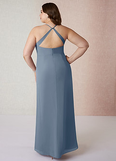 Azazie Manila Bridesmaid Dresses Twilight Sheath V-Neck Chiffon Dress image8
