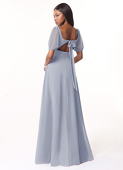 Azazie Alani Bridesmaid Dresses A-Line Square Neckline Chiffon Floor-Length Dress image3