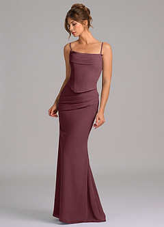 Azazie Sorrel Suknie dla druhen Syrena Gorset Szyfon Do ziemi Sukienka image6