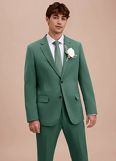 front Ethan Eucalyptus Refined Weave Suit Jacket