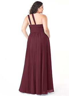 Azazie Molly Bridesmaid Dresses A-Line One Shoulder Chiffon Floor-Length Dress image4