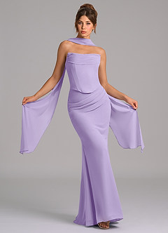 Azazie Sorrel Suknie dla druhen Syrena Gorset Szyfon Do ziemi Sukienka image1