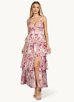 Kimberly Mauve Floral Maxi Dress image3