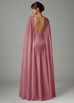 Azazie Stefania Abiti da Damigella Abito A-Line in Raso Elasticizzato Vintage Malva image4