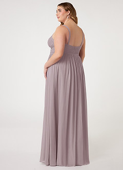 Azazie Chanel Bridesmaid Dresses Dusk A-Line Pleated Chiffon Dress image9