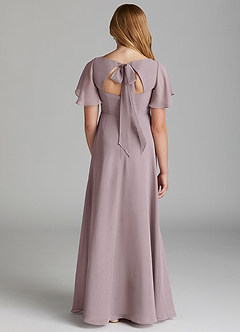 Azazie Kimber Junior Dusk A-Line Pleated Chiffon Dress image2