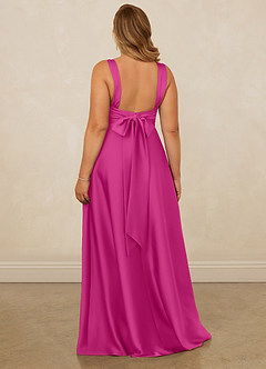 Christian Siriano Bridal for Azazie 1001 Bridesmaid Dresses Fuchsia A-Line Sweetheart Neckline Stretch Satin Dress image11