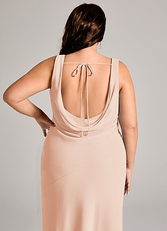 Azazie Rylina Bridesmaid Dresses English Rose Mermaid Pleated Chiffon Dress image12