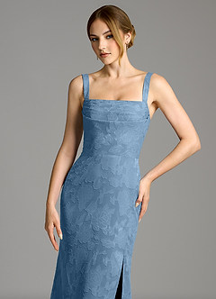 Azazie Brandi Final Sale Agave Mermaid Pleated Floral Burnout Dress image6