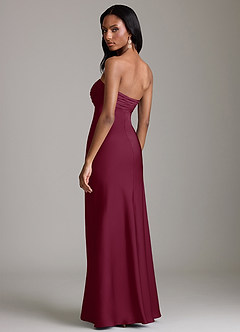 Azazie Saylor Brudtärnklänningar Klä av Sjöjungfru i Stretch Satin Axelbandslös Mullbär image5