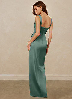 Christian Siriano Bridal for Azazie 1017 Bridesmaid Dresses Eucalyptus Sheath Sweetheart Neckline Stretch Satin Dress image6
