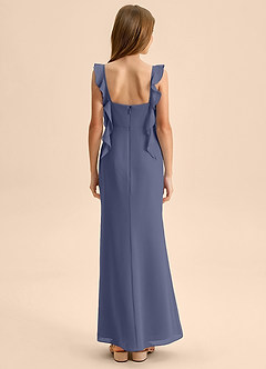 Azazie Jessamine Junior Klä av Sjöjungfru i Chiffong Älskling Halsringning image2