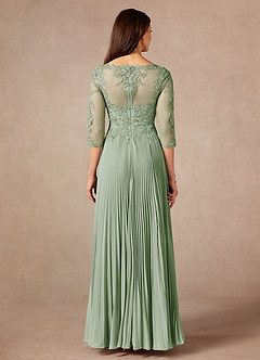 Azazie Corinne Mother of the Bride Dresses Dusty Sage A-Line Sequins Chiffon Dress image4