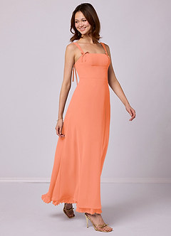 Barbie ♥ Azazie Final Sale Sunset A-Line Pleated Chiffon Dress image1