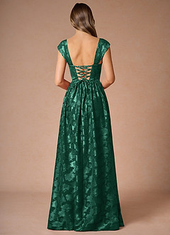 Hazel Hunter Green Pleated Maxi Dress image2