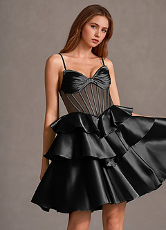 Aurisse Black Mini Dress image4