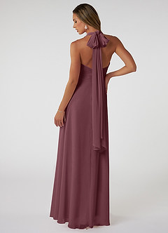 Azazie Fifi Bridesmaid Dresses Sangria A-Line Strapless Chiffon Convertible Dress image3