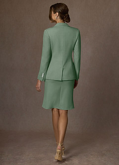 front Kennedy Matcha Completo giacca elasticizzata strutturata e abito elegante