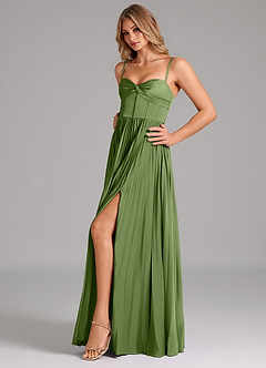 Azazie Akiko Bridesmaid Dresses Juniper A-Line Sweetheart Neckline Stretch Satin Dress image6