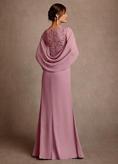 Azazie Santa Clara Mother of the Bride Dresses Vintage Mauve A-Line Lace Dress image2