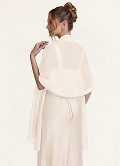 front Azazie Chiffon Sparkly Cover Up Scarf