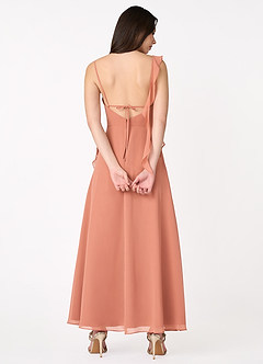 Candace Copper Ruffle Gown image3