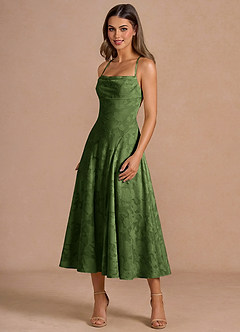 Irelia Olive Midi Dress image4