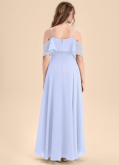Azazie Tessabelle Junior Jurk van Chiffon met A-Lijn Off the Shoulder Lavendel image2