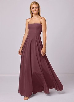 Barbie ♥ Azazie Bridesmaid Dresses Sangria A-Line Chiffon Dress image1