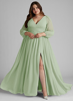 Vestido Salvia Polvoriento Largo Norah image8