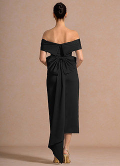 Andrea Black Midi Dress image2