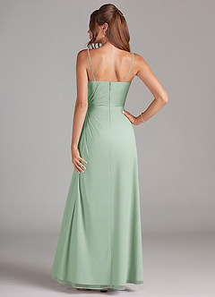 Azazie Aliani Bridesmaid Dresses Agave Sheath Strapless Chiffon Convertible Dress image3