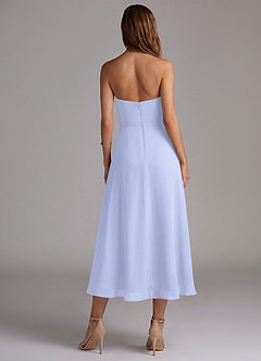 Azazie Wren Bridesmaid Dresses Lavender A-Line Strapless Chiffon Dress image2